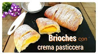 Brioches con crema pasticcera [upl. by Winifred]