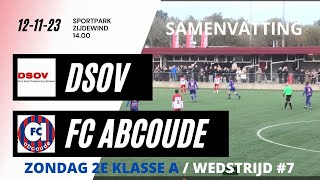 231112 DSOV FC ABCOUDE [upl. by Notle]