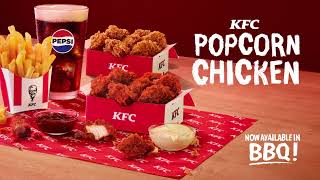 KFC POPCORN CHICKEN  BBQ NOW AVAILABLE [upl. by Alyam]