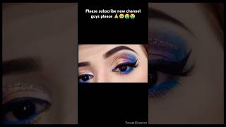 Rainbow Eyemakeup Tutorial with Gilliter Crease Line  Use this QUICK BLENDING TRICK [upl. by Ellehcam]