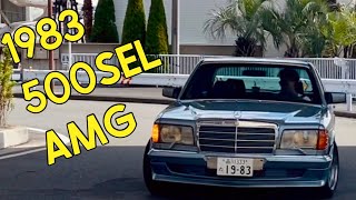 The Mercedes 500SEL AMG amp 560SEL in action  Masterpiece of 1980s Excess [upl. by Ellicec]