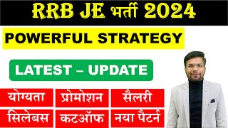 RRB JE 2024  How to Prepare for RRBJE Exam2024 Job ProfilePromotionsalary JE Exam Strategy [upl. by Edita]