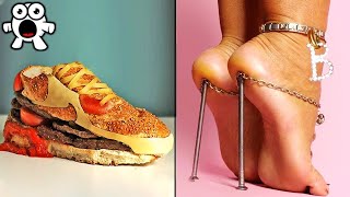 Craziest Shoes You Wont Believe People Wear [upl. by Odlanar]