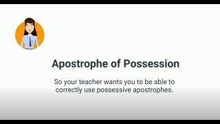 Possessive Apostrophe [upl. by Sapienza]