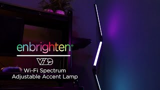 82770 Enbrighten VIBE WiFi Spectrum Adjustable Accent Lamp  Overview [upl. by Martsen751]