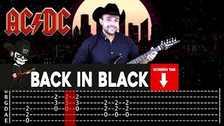 【ACDC】 Back In Black  cover by Masuka  LESSON  GUITAR TAB [upl. by Atiuqram750]