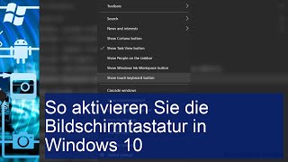 So aktivieren Sie die Bildschirmtastatur in Windows 10 [upl. by Wahl]