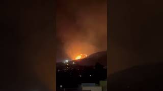 breakingnews fire live in Highland Southern California 172 acres affected fire Video 4 [upl. by Dannye]