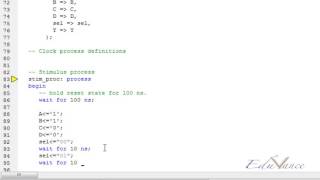 VHDL Lecture 15 Lab 5  case select simulation [upl. by Cohlier]