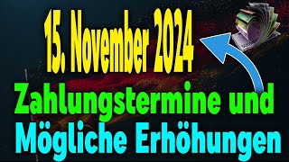 Rentenänderungen Ab 15 November 2024 Auszahlungstermine amp Geplante Erhöhungen [upl. by Nosaj]