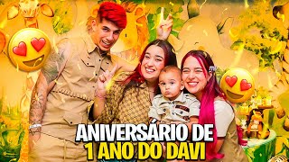 ANIVERSÁRIO DE 1 ANO DO DAVI mostrei tudo [upl. by Routh]