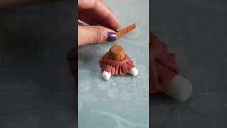 Cute clay cafe bunny made from homemade clay ytshortsviral shortsviral homemadeclay clay [upl. by Newol]