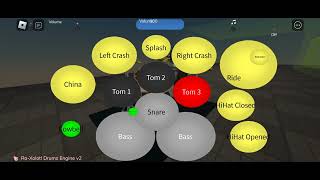 Virtual Drums on Roblox [upl. by Halvaard]