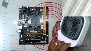 PART 2 MOTHERBOARD BIOSTAR A70MGP MODELISSUE BEEP BUT NO DISPLAYDONE SOLVED  ArcaFamTV [upl. by Thorn217]