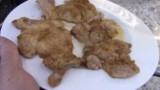 Chicken Thigh Paillard Style [upl. by Trahurn]