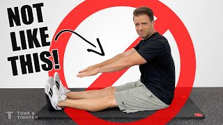 How To Stretch Tight Hamstrings The RIGHT WAY [upl. by Eseryt]