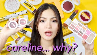 FULL FACE OF CARELINE MAKEUP PRODUCTS MUST WATCH  Joselle Alandy [upl. by Avot]