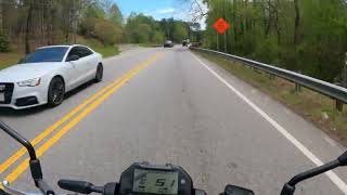 Yamaha MT03 ride from Cleveland to Gainesville in Georgia USA [upl. by Marcin]