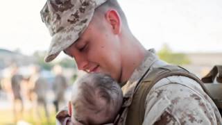 Soldier Meets Baby for First Time Compilationmp4 [upl. by Yssirk]