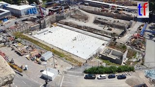 Top View Stuttgart 21  Blick vom Bahnhofsturm 19072016 [upl. by Akemyt903]