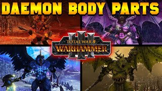 Chaos Daemon Prince Body Parts DETAILED for Total War Warhammer 3 [upl. by Farlay]