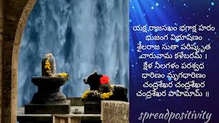 Chandrasekhara Ashtakam with lyrics mahaadev shiv hinduprayer devine shorts trending short [upl. by Oric]