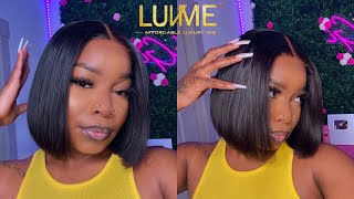 AFFORDABLE DETAILED GLUELESS 4x4 10 INCH BOB INSTALL  IN REAL TIME  LUVME HAIR 💗 [upl. by Verdie336]