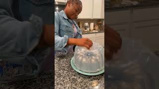 Girl bake cake for the 1st time and this happen 😂 WATCH TIL END shorts [upl. by Hoye]