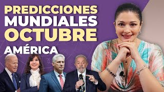 PREDICCIONES MUNDIALES MES DE OCTUBRE AMÉRICA  KATIUSKA ROMERO [upl. by Pall535]