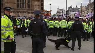 Arrests after rightwing and antifascist protesters clash [upl. by Haslett]