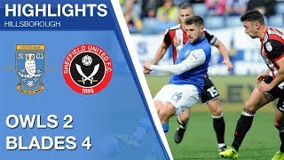 Sheffield Wednesday 2 Sheffield United 4  Extended highlights  201718 [upl. by Bunce]