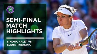 Elena Rybakina vs Simona Halep  Match Highlights  Wimbledon 2022 [upl. by Nica166]