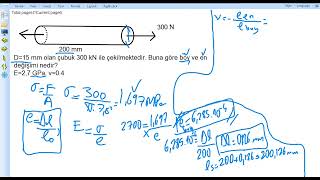 Eksenel Yükleme Konu Anlatım ve Soru Çözüm 1 Mukavemet D5 [upl. by Nivanod]