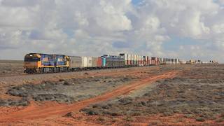 Australian Trains Across the Outback  Trans Australian Railway [upl. by Ayak184]