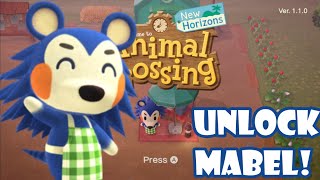 How To Unlock Mabel In Animal Crossing New Horizons [upl. by Herm]