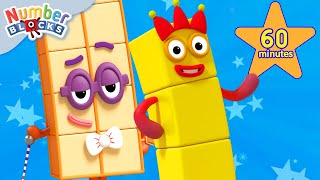 Grade One Math For Kids  Numberblocks 1 Hour Compilation  123  Numbers Cartoon For Kids [upl. by Nnylecoj]