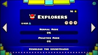 Geometry Dash 22 Explorers Official by RobTop 100 full [upl. by Aimar471]