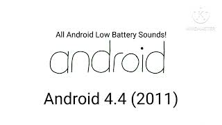 Evolution of Android Low Battery Sounds 2009Current [upl. by Phippen]