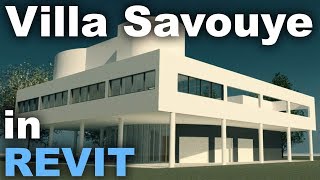 Le Corbusiers Villa Savoye in Revit Complete Tutorial  Part 1 [upl. by Otaner]