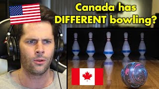 American Reacts to Canadian 5 Pin Bowling [upl. by Marv]