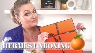 BEST COLOUR BAG EVER  HERMES UNBOXING 🍊 [upl. by Kotick951]