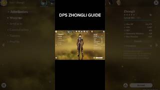 How to build DPS Zhongli in 60 Seconds  HINDI [upl. by Vasiliu277]