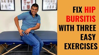 Top 3 Exercises For Trochanteric Hip Bursitis [upl. by Anaeerb]