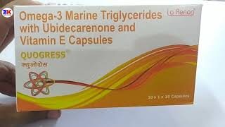 Quogress Capsule  Omega 3 Marine Triglycerides with Ubidecarenone and Vitamin E Capsule  Quogress [upl. by Moriah106]