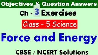 question answer chapter 3 science Force energy and simple machine class 5 with full explanation [upl. by Ehrlich281]