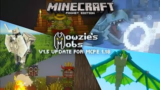 Mowzies Mobs Addon For Minecraft Pocket Edition  More Powerfull Mobs For Minecraft PE [upl. by Akcirred175]