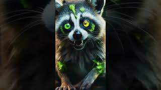 Ring Tailed Lemur And Raccoon Combination animalhybrid shorts [upl. by Yelyk]