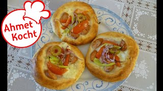 Rezept Kleine Pizza  Ahmet Kocht  italienisch kochen  Folge 39 [upl. by Barnum]