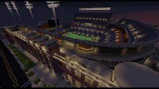 DKR  Texas Memorial Stadium  Minecraft Creative Build [upl. by Stuppy]