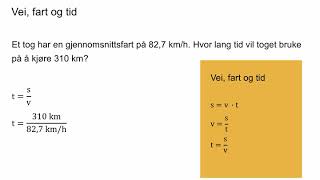 96 Vei fart og tid [upl. by Jareb]